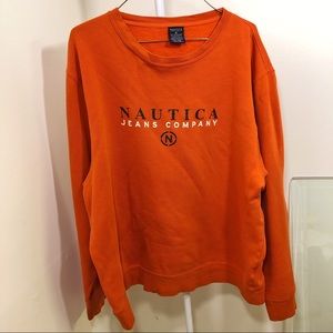 NAUTICA Orange Crewneck Sweater